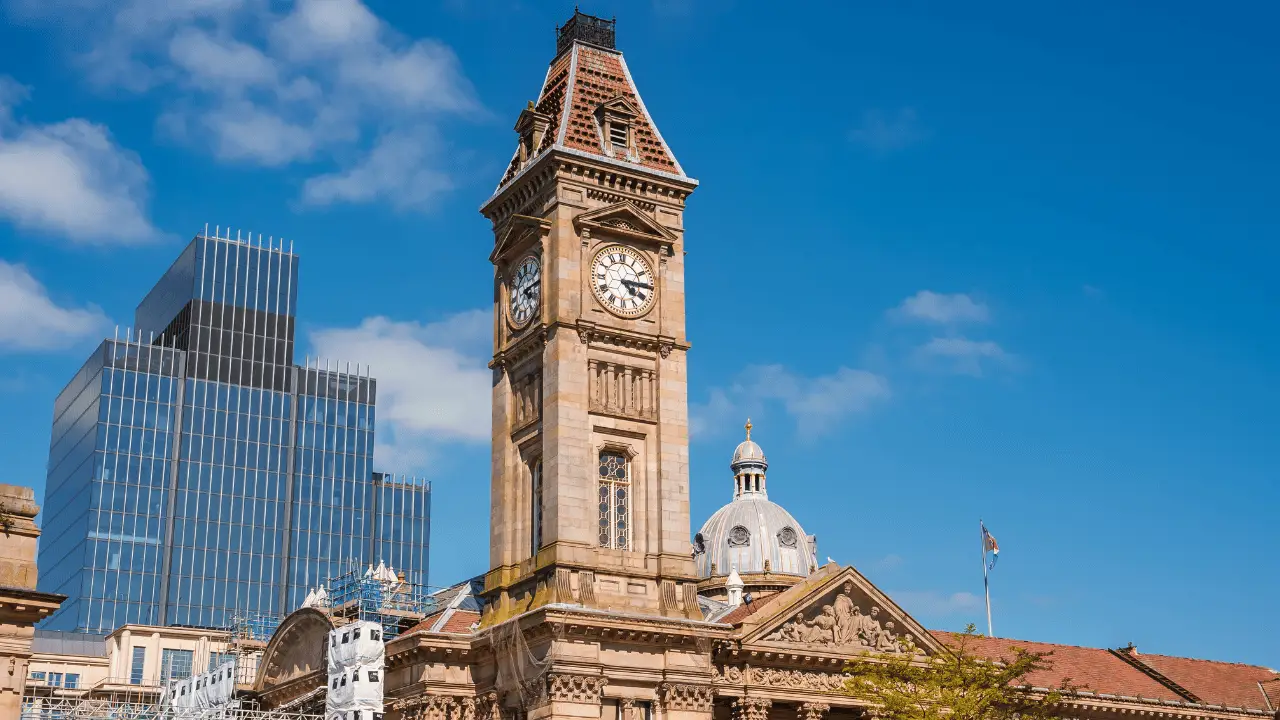 The Birmingham Council House with its clock tower