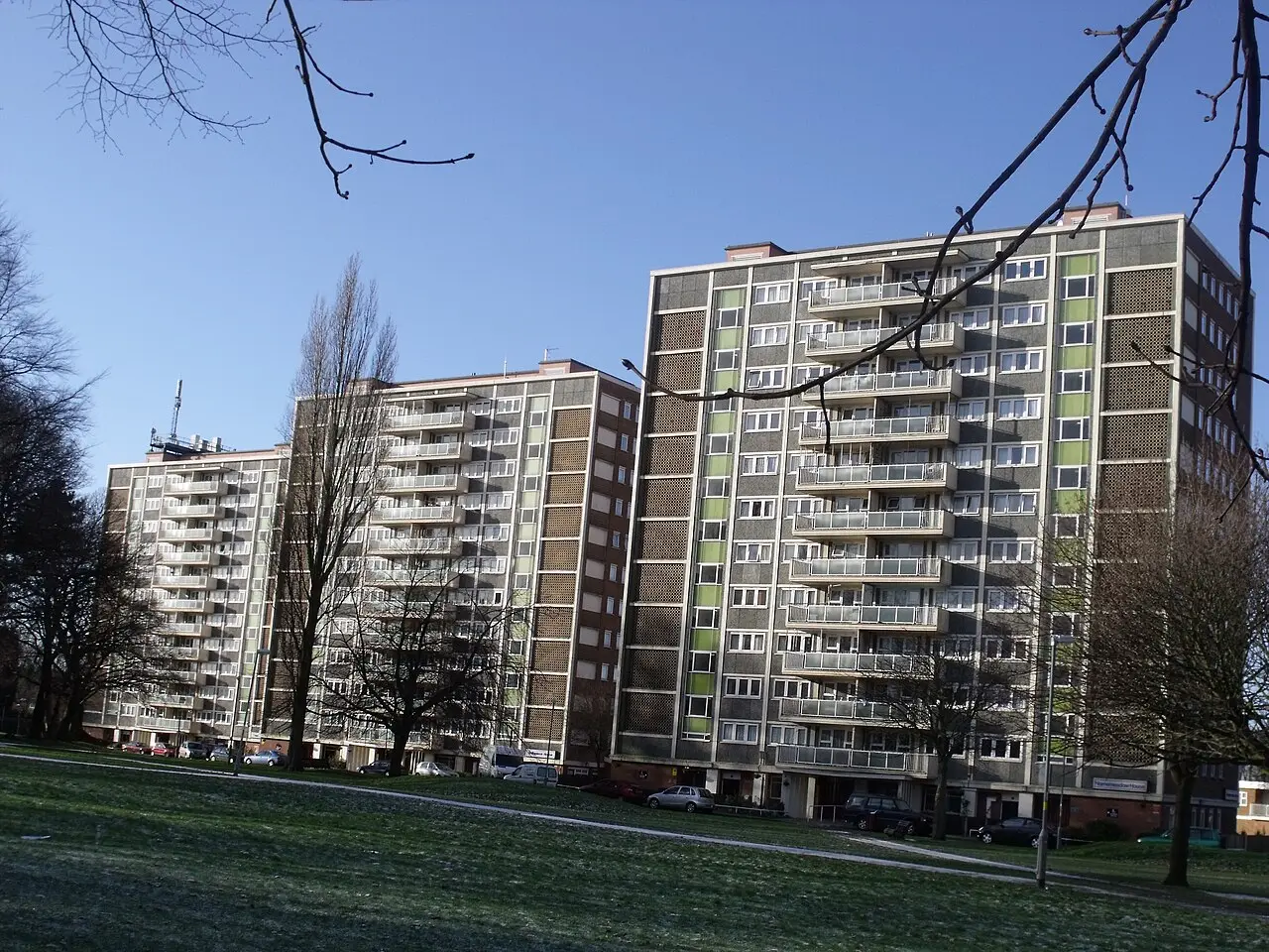 Council tower blocks in Birmingham