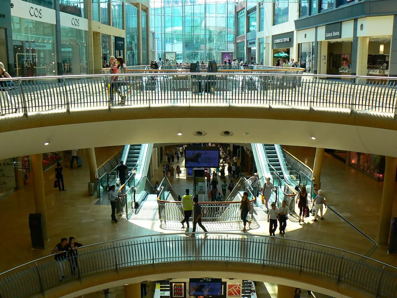 Inside the Bullring shopping centre