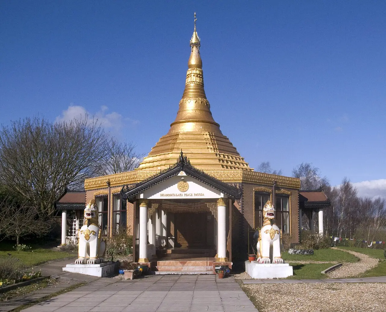 The Dhamma Talaka Peace Pagoda in Edgbaston