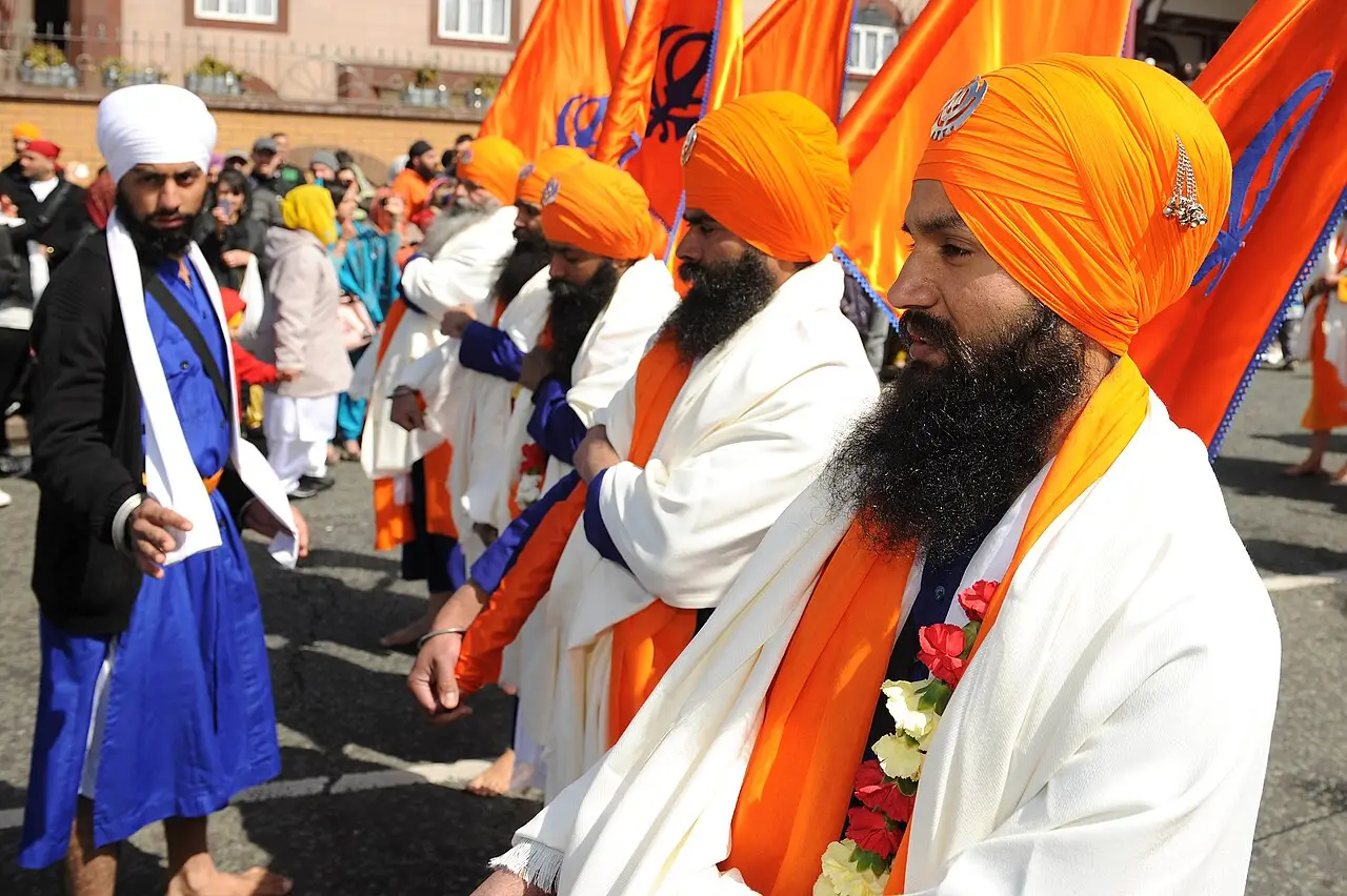 Crowds at the Vaisakhi celebrations in Birmingham
