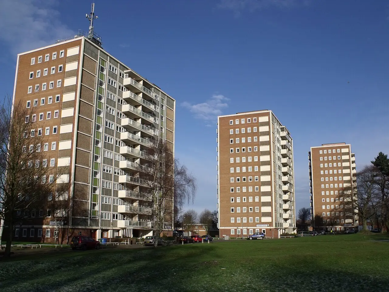 Council tower blocks in Birmingham