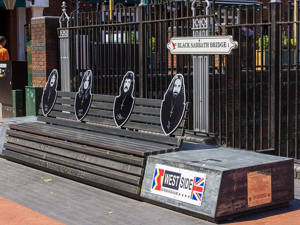 The Black Sabbath bench on Broad Street