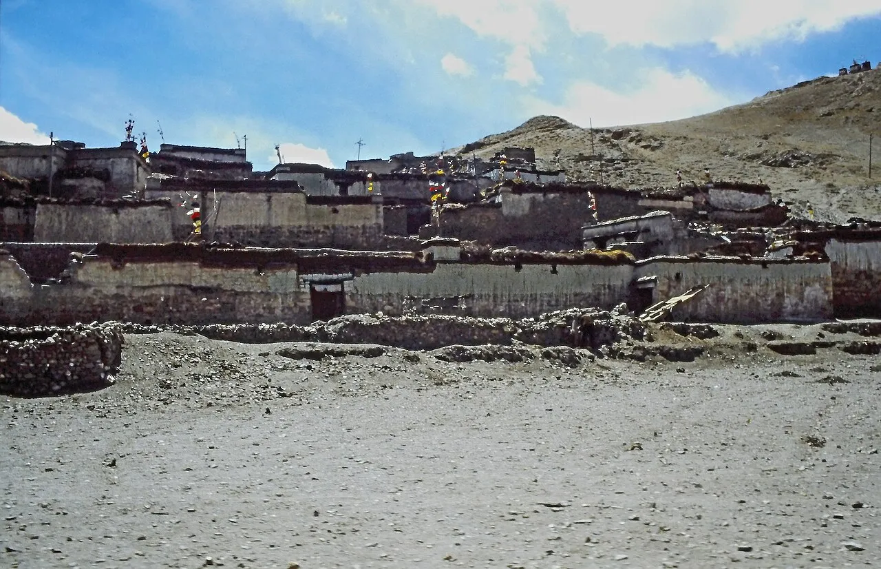 A mountain village in Tibet