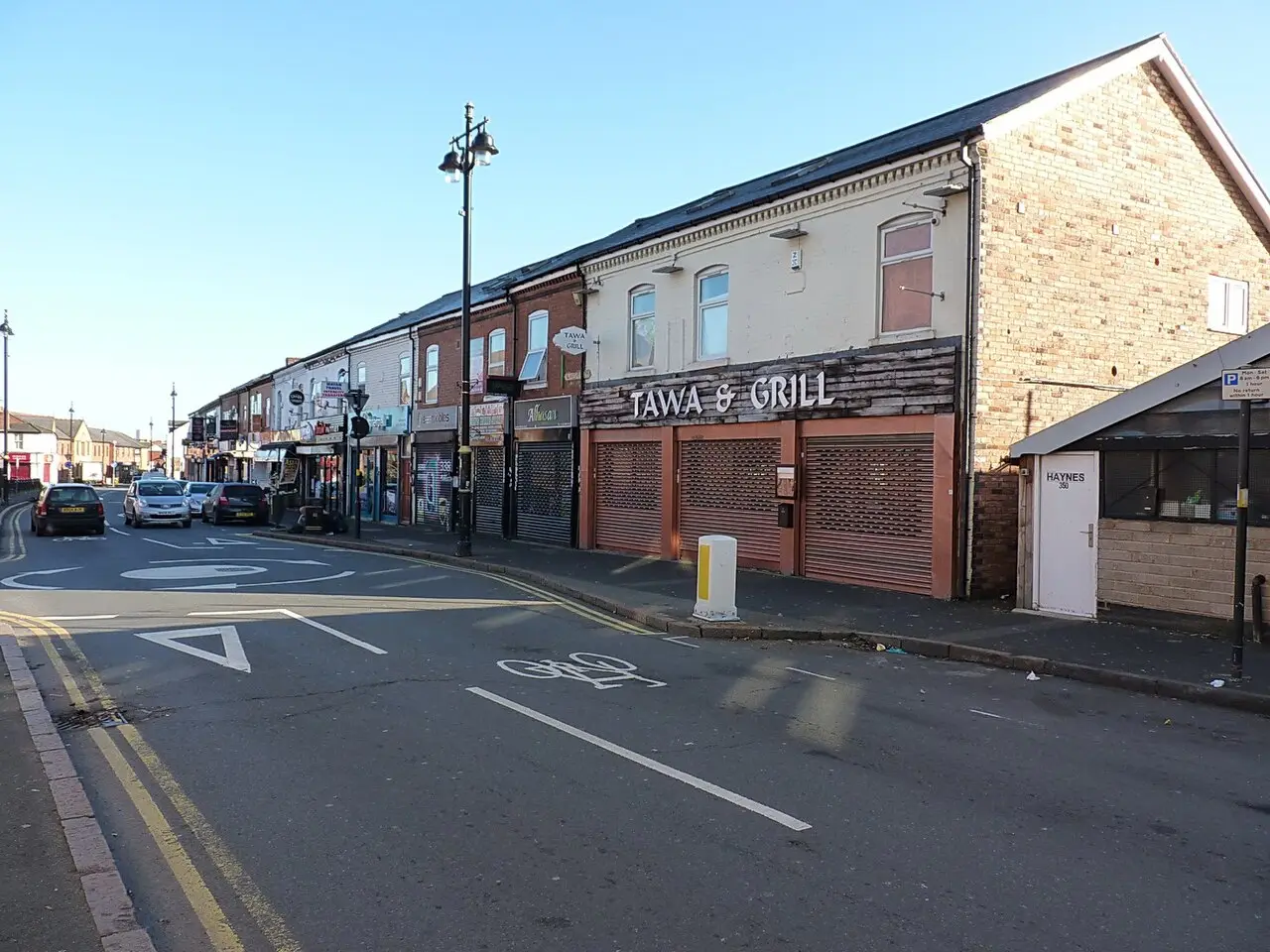 Shops and restaurants on Ladypool Road, Balsall Heath