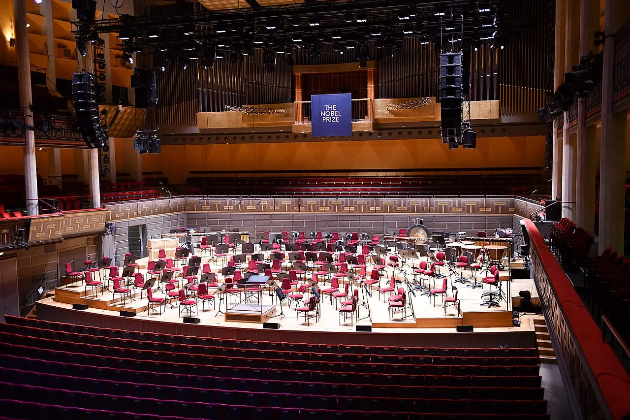 Stockholm Concert Hall, where the Nobel Prizes are presented