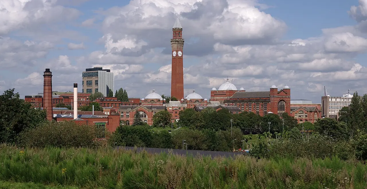 The University of Birmingham campus from above